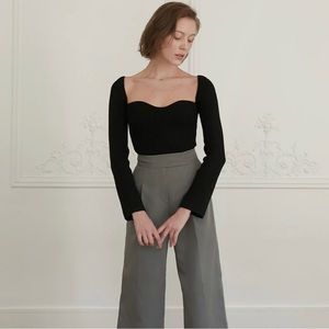 Pixie Market Chiara Knit Bustier Top